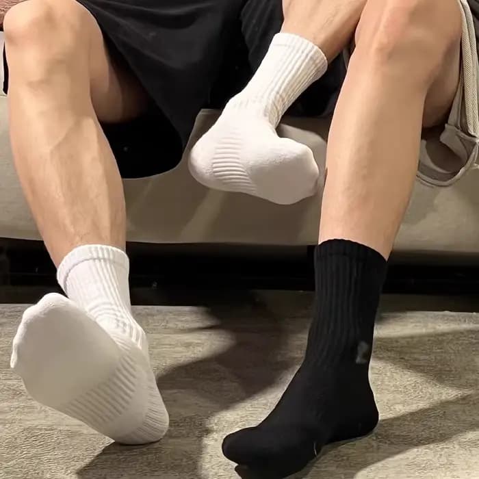 Chaussettes de sport en coton Harajuku pour hommes