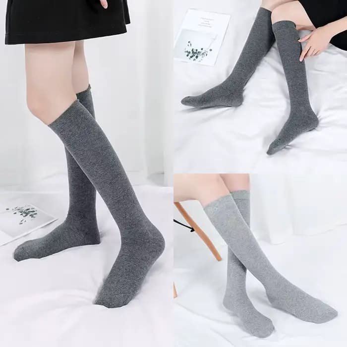 Harajuku rétro femmes coton automne hiver chaussettes longues décontracté épais chaud chaussette dame cadeau vert noir jaune gris rouge école fille