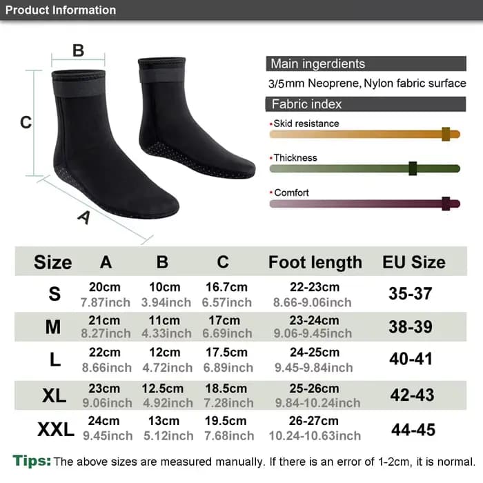 Chaussettes de plongée en néoprène pour adultes, 3mm, non ald, patchwork chaud, élasticité, chaussures de combinaison de plongée, bottes de surf pour la natation, la plongée en apnée