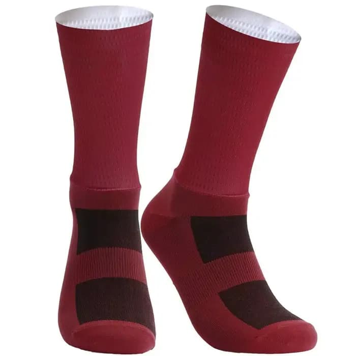 2025 vélo nouvelle équipe d'été Aero chaussettes de cyclisme Gel de silice antidérapant respirant Pro course chaussettes de sport hommes femmes Calcetines Ciclism