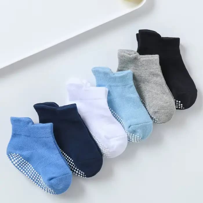 6 paires de chaussettes de sol antidérapantes pour bébés
