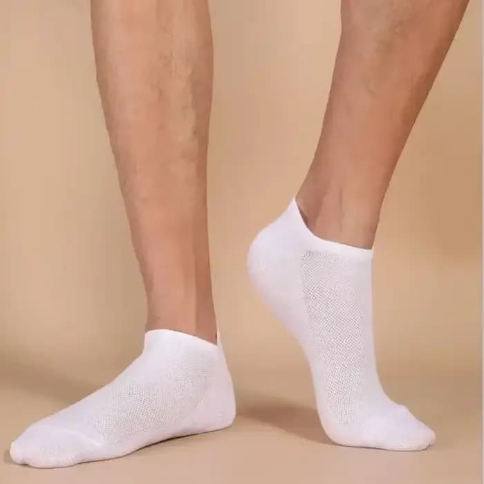 Chaussettes bateau unisexes décontractées de couleur unie