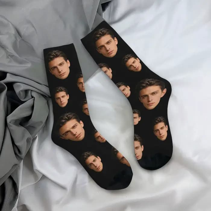 Chaussettes personnalisées avec avatar pour hommes et femmes