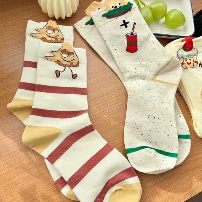 Chaussettes confortables à tube moyen pour femmes