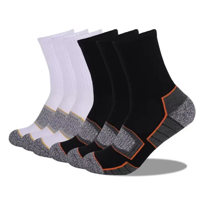 Hiver femmes hommes chaussettes de randonnée chaud plus épais respirant coton coussin équipage Sports de plein air ski