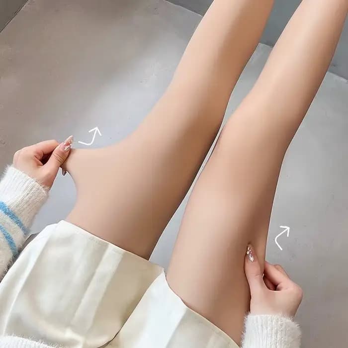 Collants légers pour l'hiver, Pile chaude, épais, couleur chair, amincissant, japonais JK, bas sexy pour femmes, automne, collants fins/épais