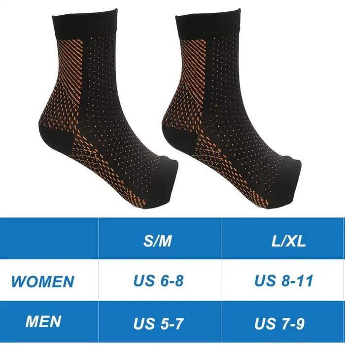 Chaussettes de compression sans orteils pour neuropathie du pied