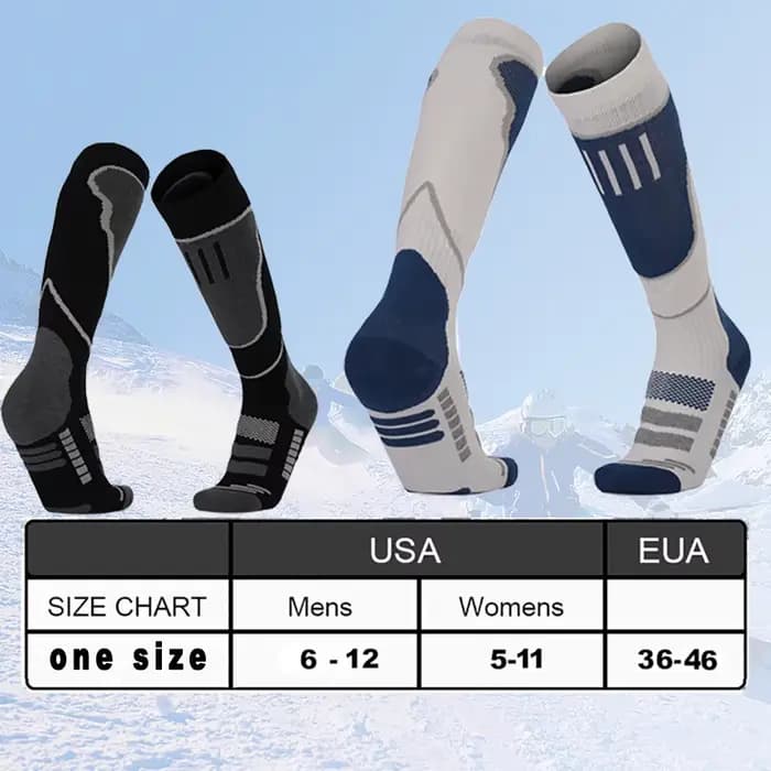 Chaussettes thermiques hautes pour temps froid