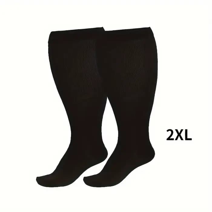 1 paire de chaussettes de compression de taille extra large pour hommes et femmes avec mollet
