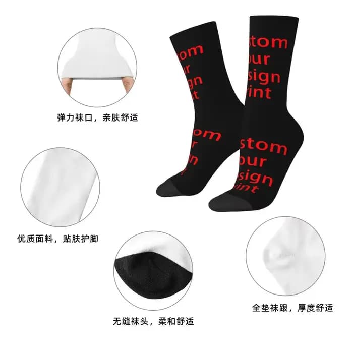 Chaussettes habillées personnalisées pour hommes