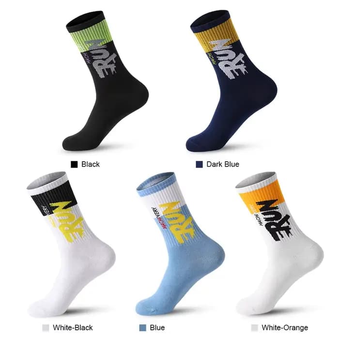 5 paires/lot de chaussettes en coton biologique pour hommes