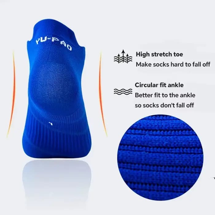 Chaussettes de course marathon homme femme, chaussettes de sport professionnelles, chaussettes de fitness épaisses et rembourrées, chaussettes courtes basses type bateau