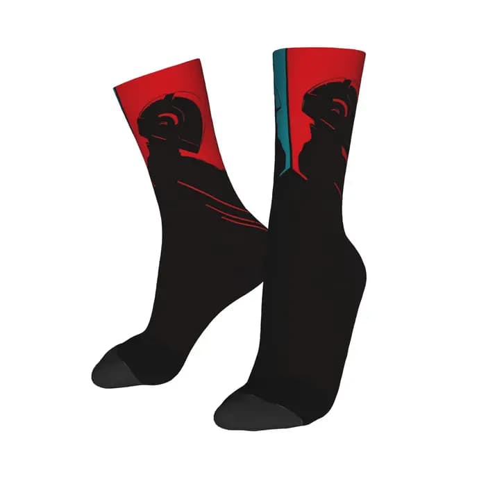 Daft Punk Rock Band chaussettes automne bas coréen femmes hommes moyen doux
