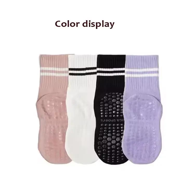 Chaussettes de Pilates antidérapantes pour femmes avec grip