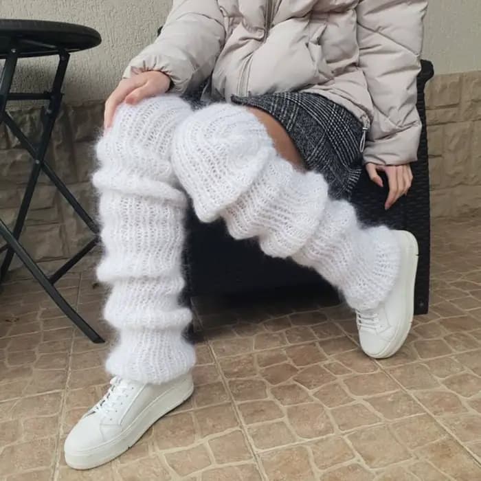 Jambières en mohair pour femmes