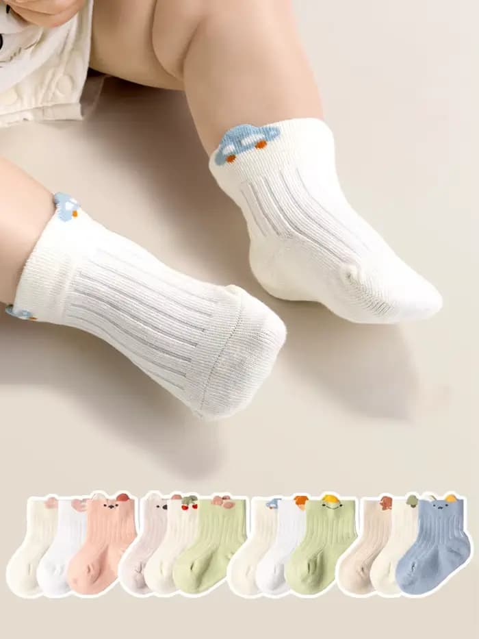 Chaussettes pour bébé en pur coton