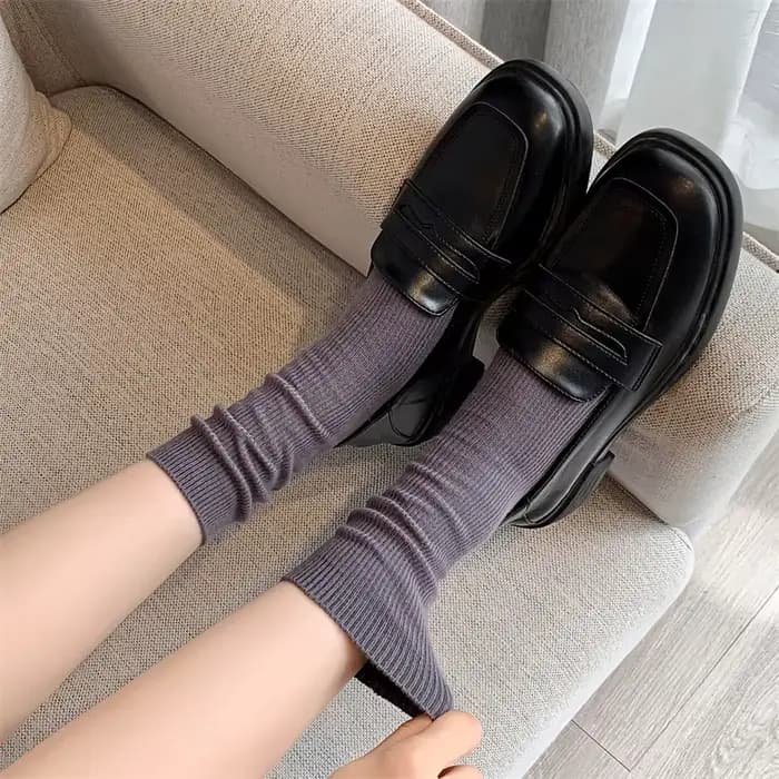Nouvelles chaussettes pour femmes respirant plaine basique Simple filles équipage