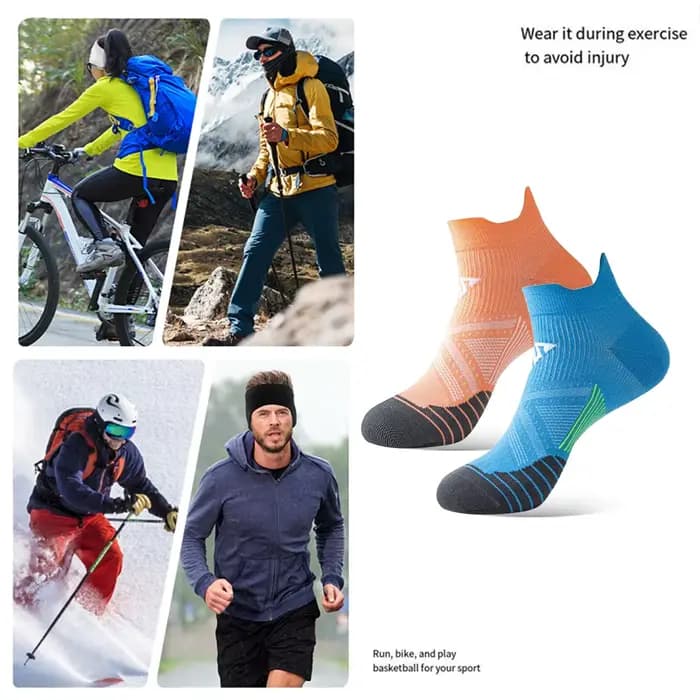 Chaussettes de course professionnelles, respirantes, à séchage rapide, pour Marathon, antidérapantes, pour Fitness, gymnastique, anti-transpiration, pour femmes et hommes, chaussettes de cyclisme