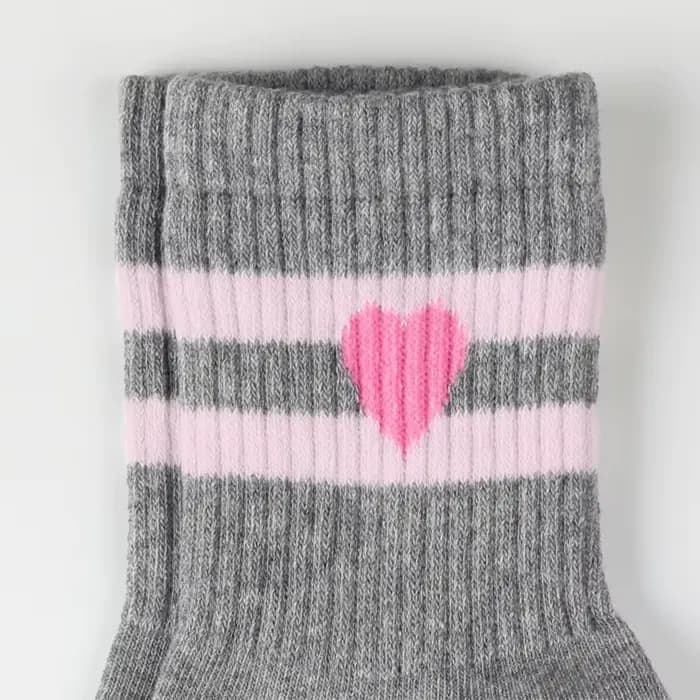 4 paires de chaussettes de sport longues pour filles roses