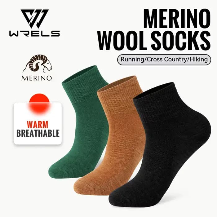 WRELS 1/2/3 paires de chaussettes en laine mérinos