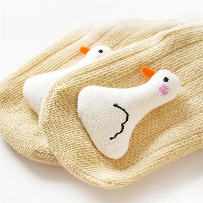Mignon dessin animé Animal bébé chaussettes pour garçon fille hiver printemps coton ours canard anti-dérapant semelle