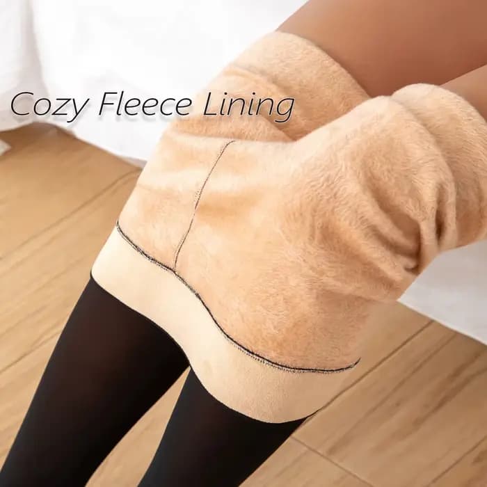 Collants thermiques doublés polaire
