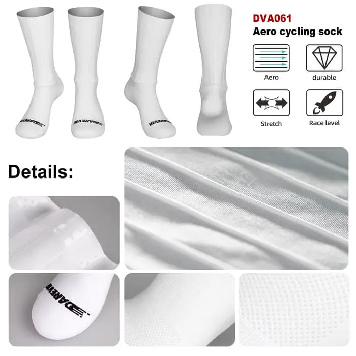 DAREVIE Chaussettes de sport Aero haute vitesse