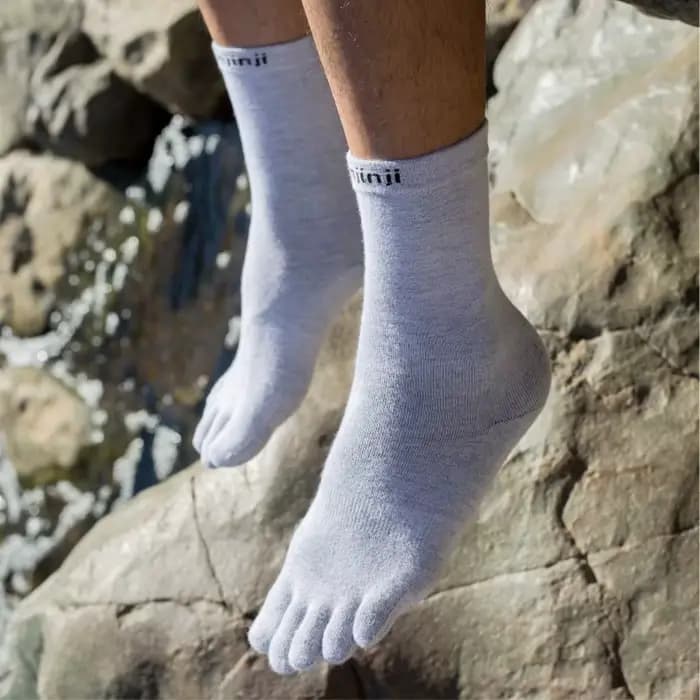 Chaussettes à cinq doigts Injinji Coolmax, chaussettes de sport décontractées à orteils séparés