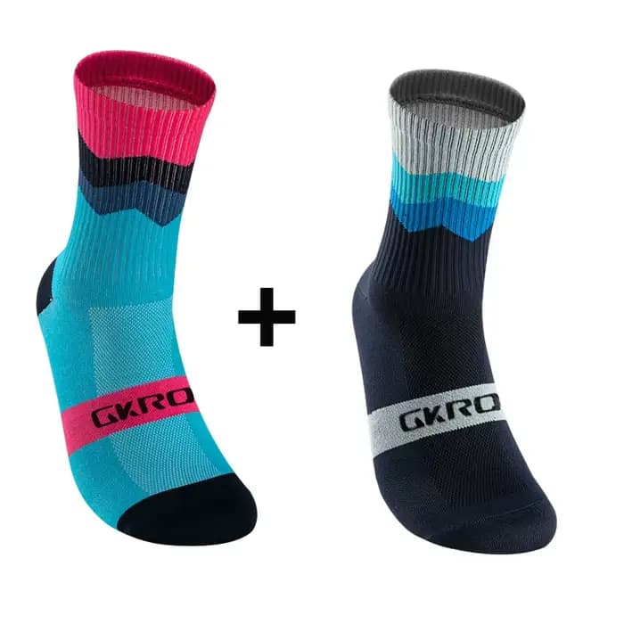 2 paires de chaussettes de cyclisme professionnelles