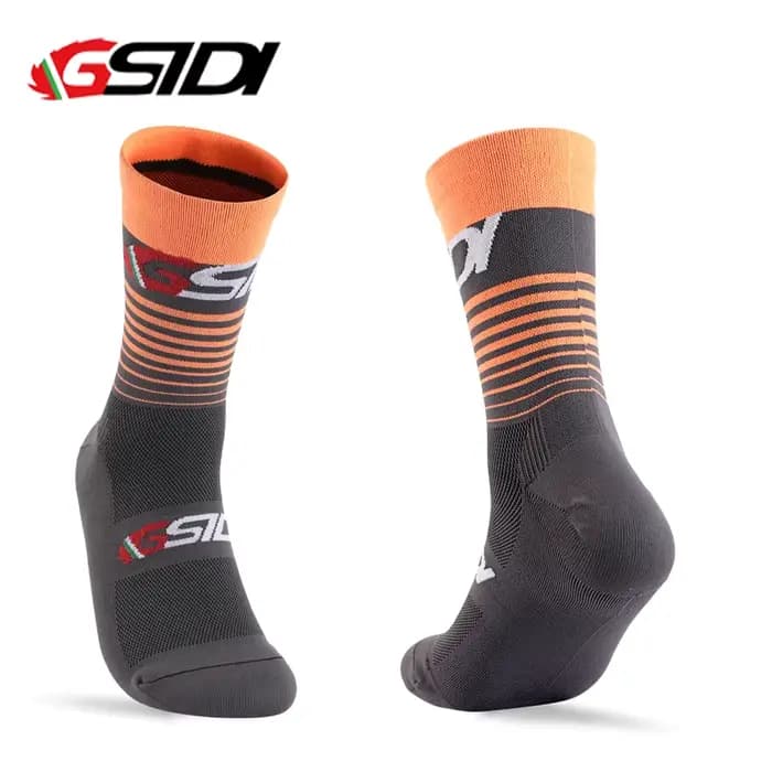 Gsidi nouvelles chaussettes de cyclisme haute qualité Compression hommes vélo en plein air femmes course sport
