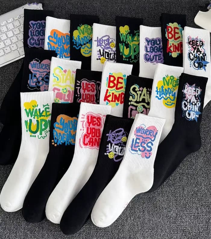 10 paires de chaussettes de sport à la mode pour Couple