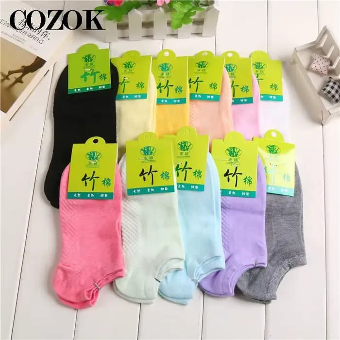 5 paires/lot chaussettes en Fiber de bambou femmes filles couleur bonbon déodorant coton