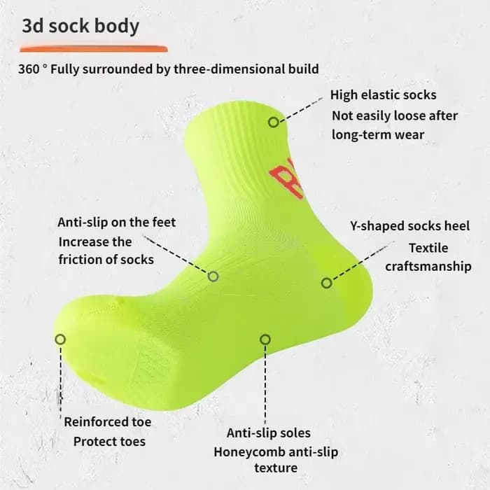 Chaussettes de course unisexes pour hommes et femmes