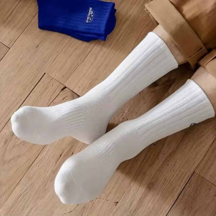 4 paires de chaussettes unisexes avec motif de peinture à l'huile