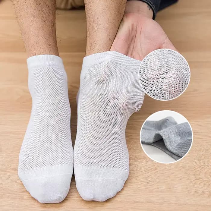 Chaussettes courtes pour hommes, chaussettes de Sport, de cyclisme, d'été, respirantes, coupe basse, en coton, décontractées, bateau, invisibles, 1/5 paires