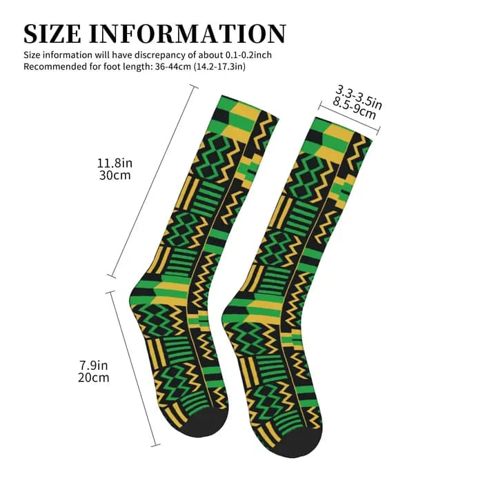Chaussettes de compression sportives unisexes Ankara ethniques tribales africaines traditionnelles pour hommes et femmes