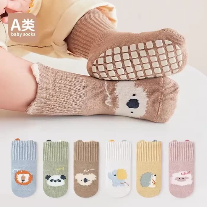 Printemps automne enfants enfants anti-dérapant longues chaussettes dessin animé doux bébé enfant en bas âge maison Trampoline chaussettes garçons filles école chaussettes de sport