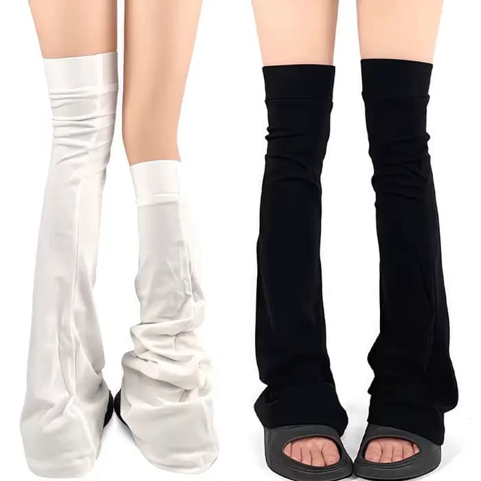 Chaussettes hautes en coton mélangé pour femmes