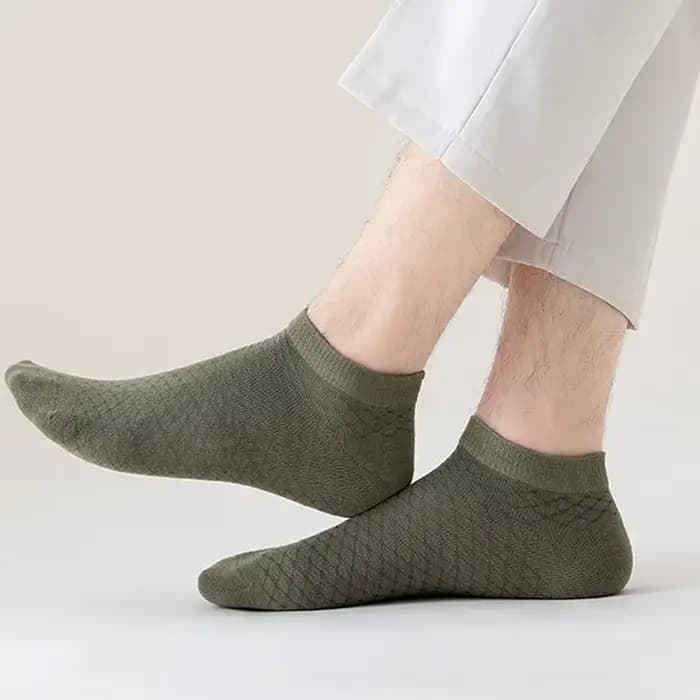 5 paires de chaussettes basses Anti-odeur pour hommes