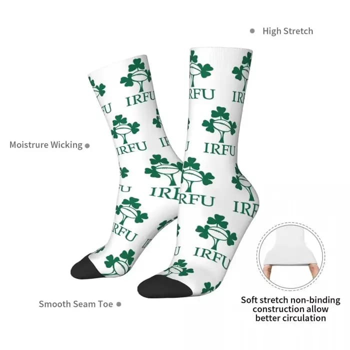 Chaussettes Harajuku de l'équipe de rugby d'Irlande