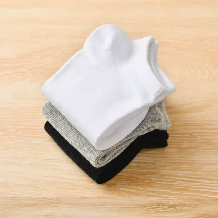 Chaussettes bateau sans coutures en coton uni pour enfants (filles et garçons) de 1 à 16 ans – Collection Printemps/Automne