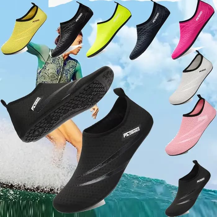Chaussures de sports nautiques pieds nus chaussettes de yoga aquatique à séchage rapide à enfiler pour hommes femmes