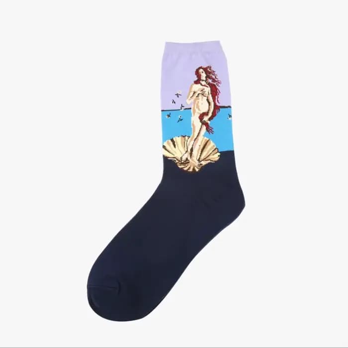 1 paire automne hiver rétro hommes chaussettes Couple