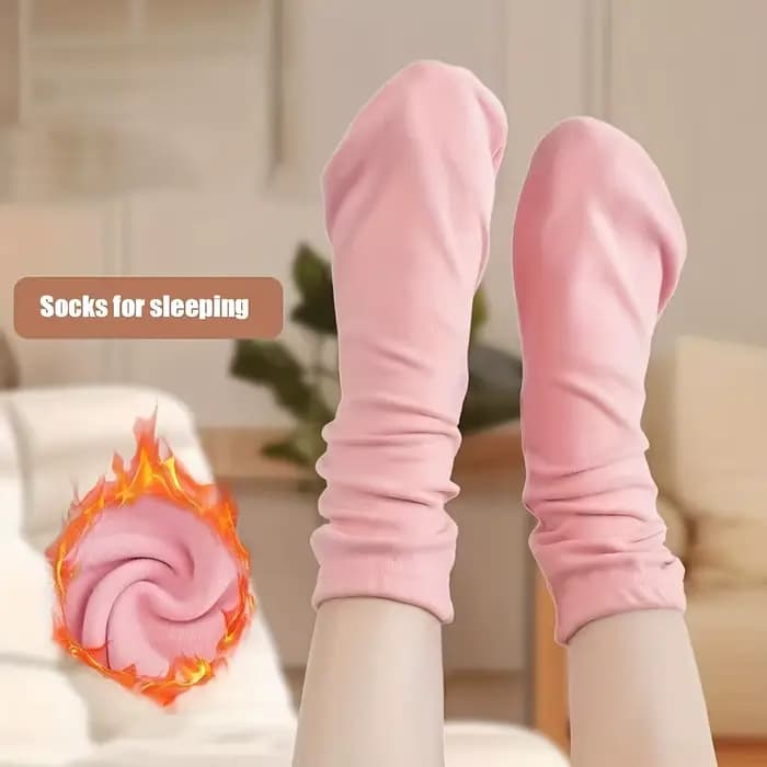 Chaussettes de nuit douillettes pour femmes - Velours double face