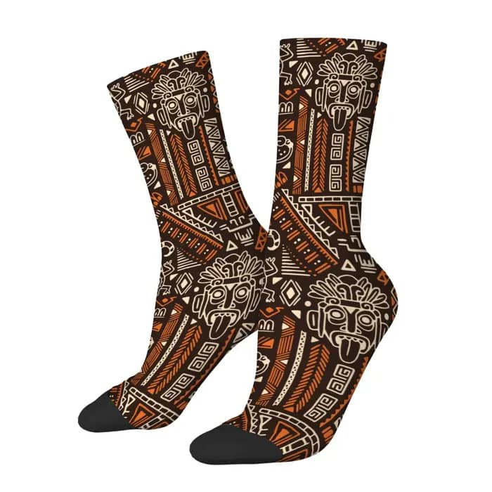 Chaussettes ethniques style aztèque