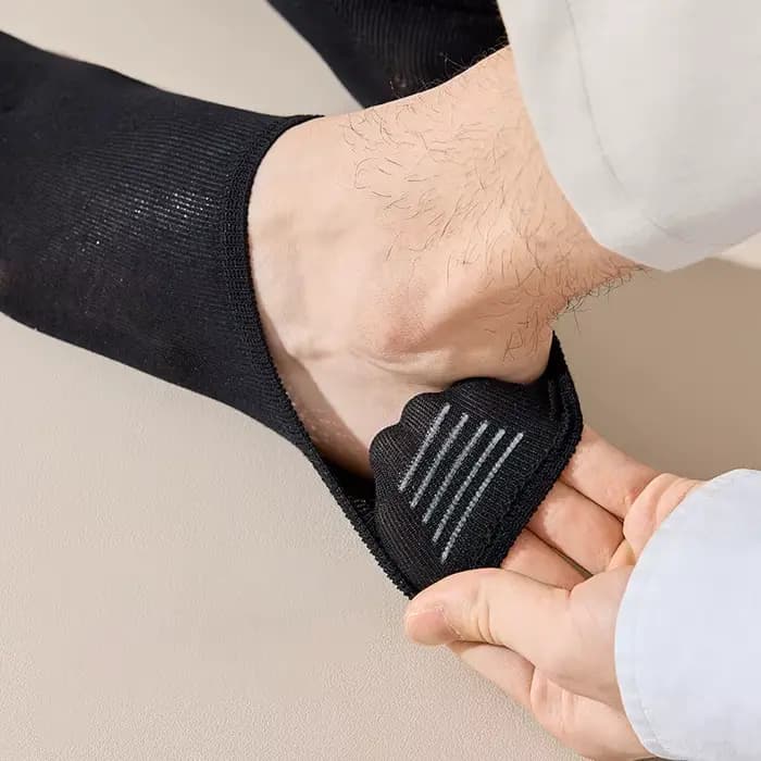 Chaussettes d'été fines et invisibles à 2 orteils pour hommes