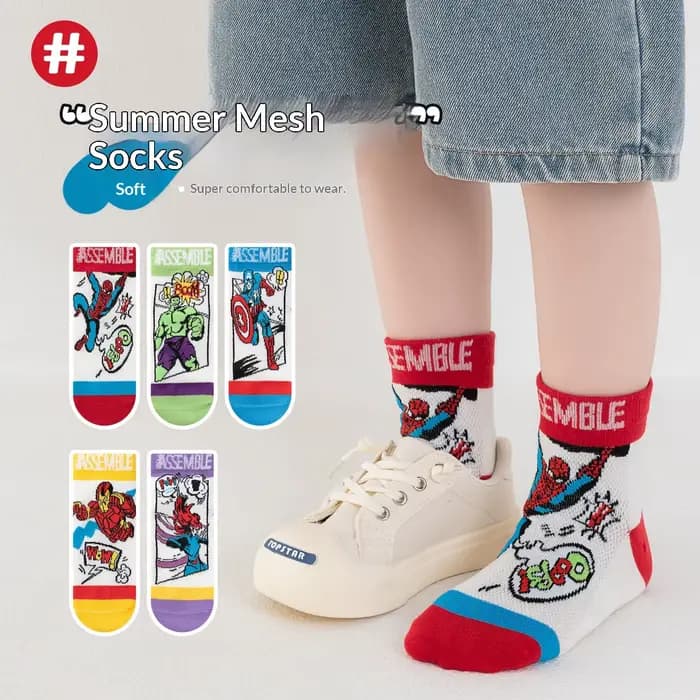 5 paires de chaussettes Spiderman pour enfants