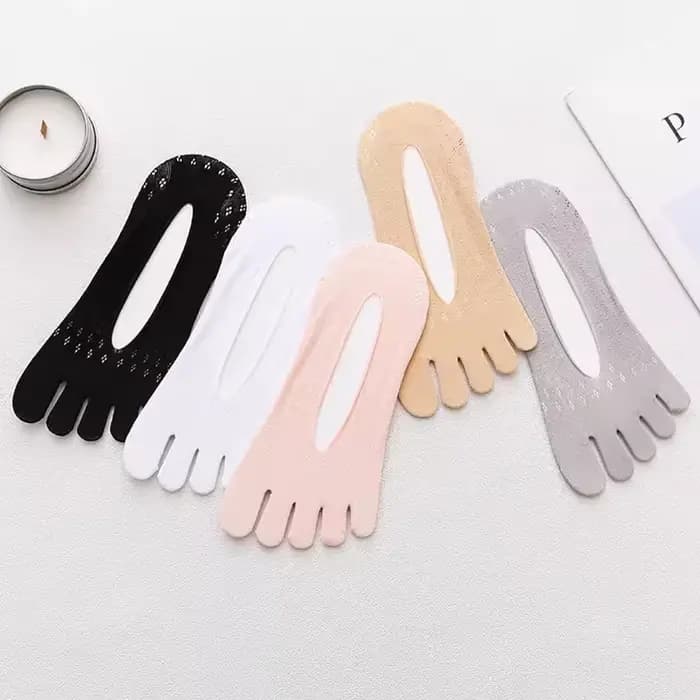 3/5 paires de chaussettes à bout ouvert pour femmes, respirantes, ultra-fines, élastiques, invisibles, simples et confortables, pour l'été.
