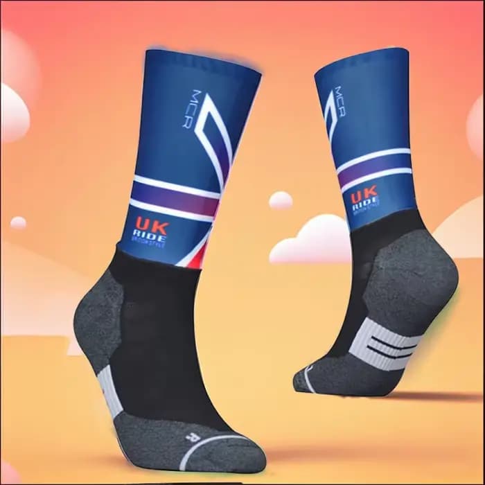 Chaussettes de vélo professionnelles antidérapantes