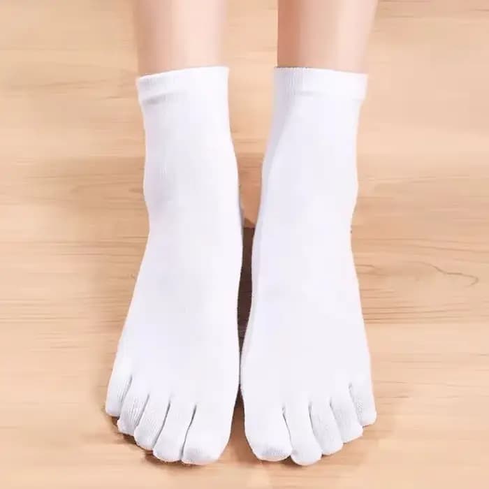 Chaussettes élastiques en coton à cinq orteils